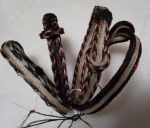 4 Strands Horse Hair Braided Bracelet - 2 Color Choices  NATURAL or w/ RED Detail