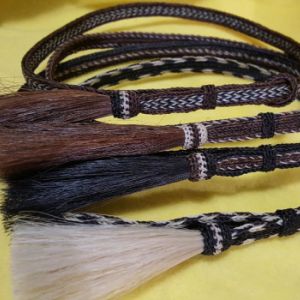 HORSEHAIR HAT BAND - 4 Strands - W/1 Tassel  (4 Choices)